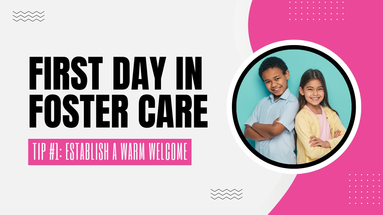 Foster care family welcoming a child, representing charitable giving to foster care services